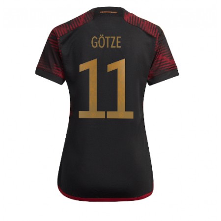 Camisetas Alemania Mario Gotze 11 Segunda Copa Mundial 2022 - Mujer